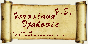 Veroslava Đaković vizit kartica